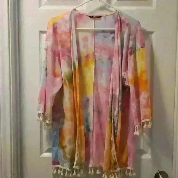 Tie dye cover up by Shein. Sz med. - Picture 1 of 3